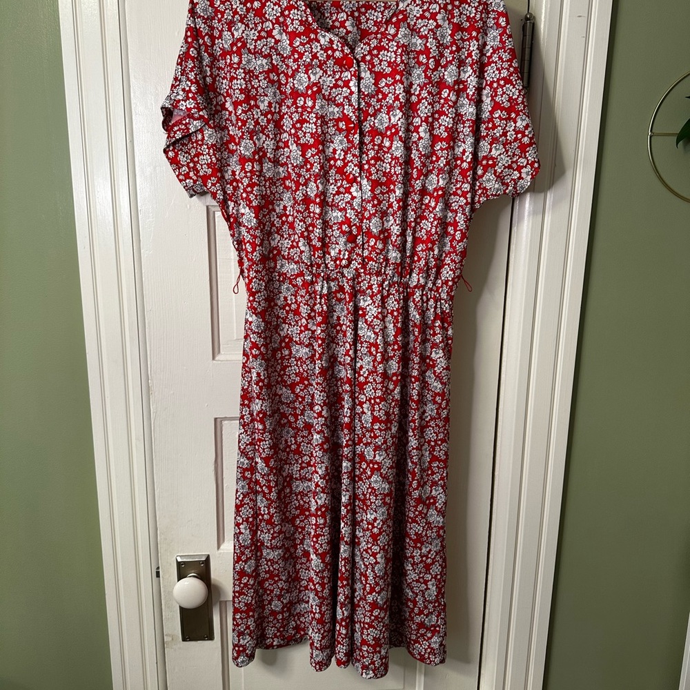 Vintage floral workwear dress